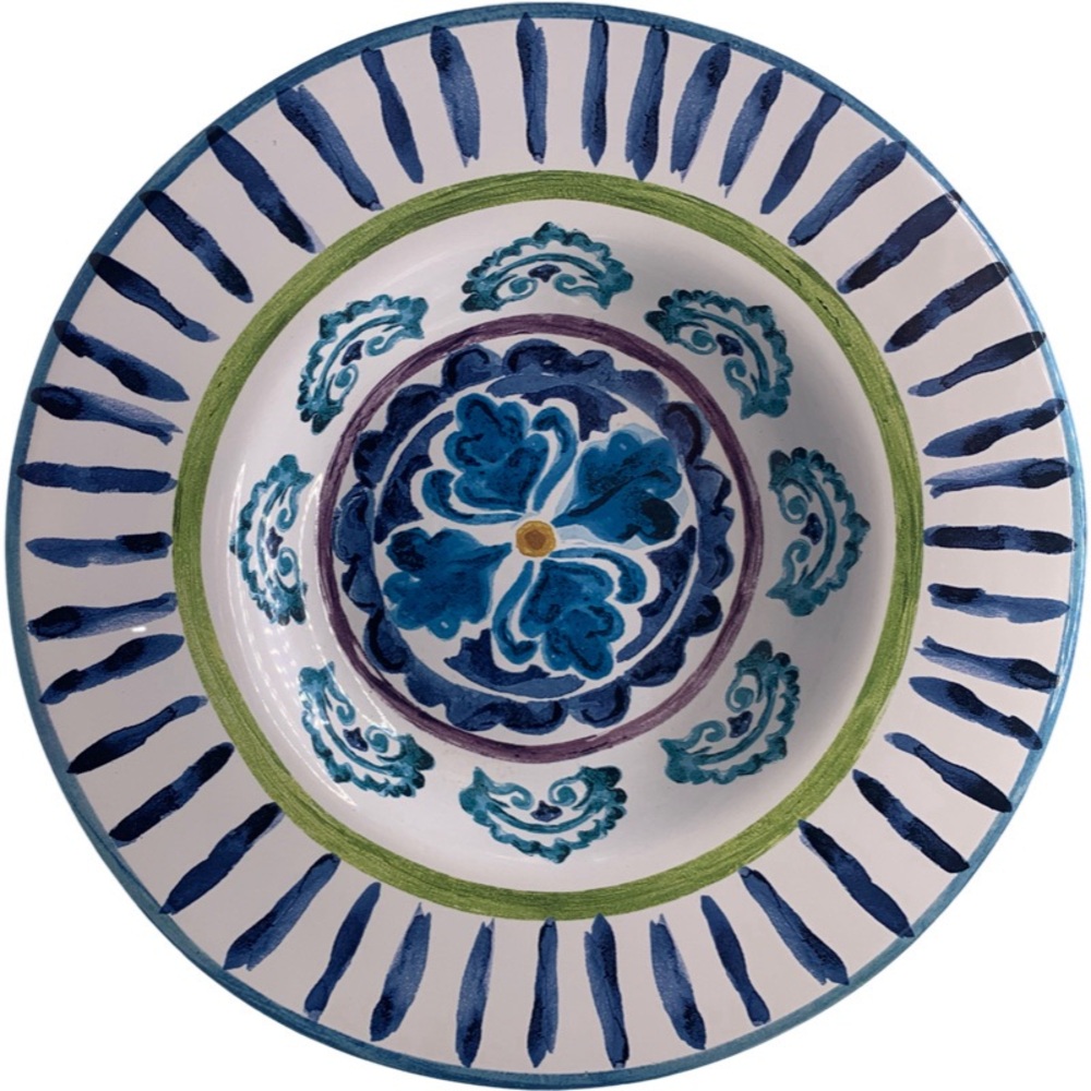 Set/3 Certified Int'l Joyce Sheldon Mood Indigo Soup Pasta Bowl 9.5”